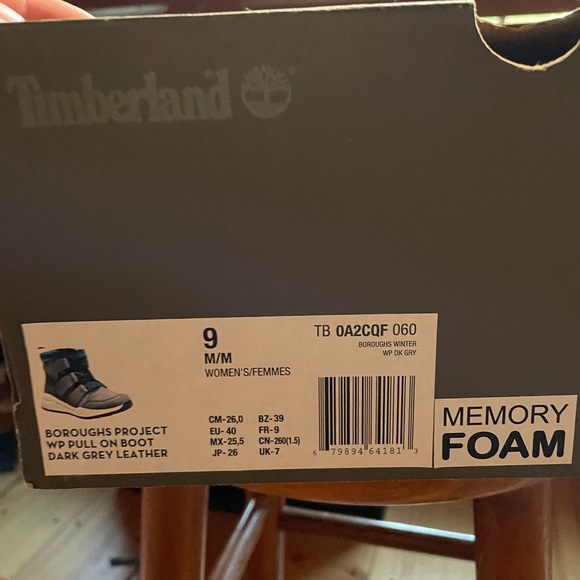 Timberland Women’s Boroughs Project Grey Waterproof Winter Pull On Boots - Picture 5 of 5